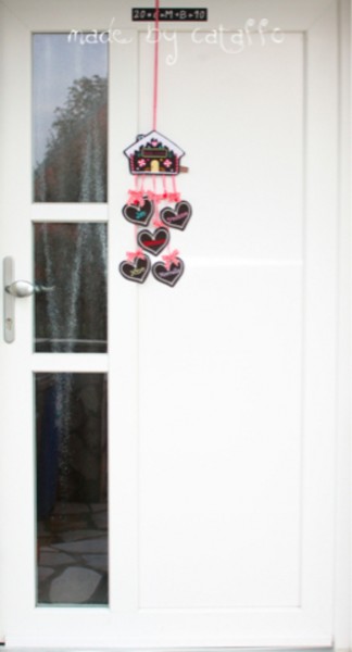 Stickdatei "Knusper Knäuschen" Haustürschild ITH 13x18cm