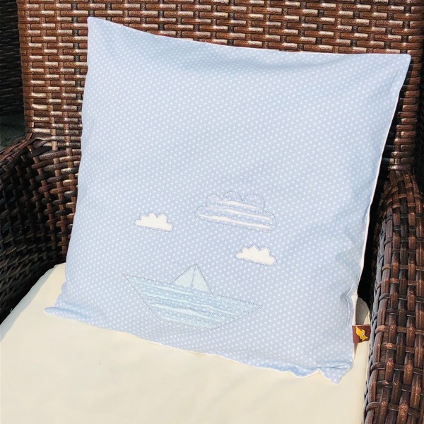 Embroidery design negatice application "Cloud" ITH for 4 x 4 " hoop