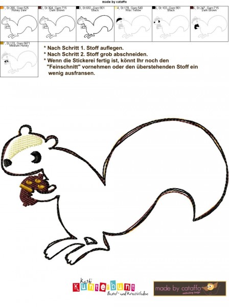 Stickdatei Totally Nuts für Rahmen ab 13x18cm