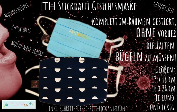 Free embroidery file "face mask" ITH