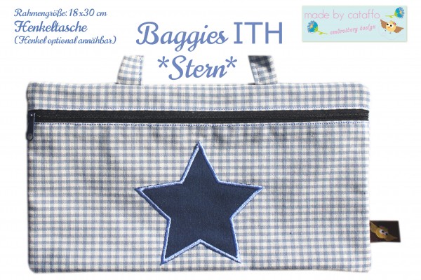 ITH Stickdatei Baggie *Stern* - 18x30 cm