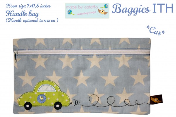 ITH Stickdatei Baggie *Auto* - 18x30 cm