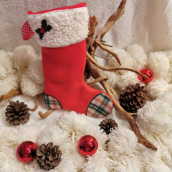 "Weihnachtssocken" ITH Stickdatei ab 13x18 cm