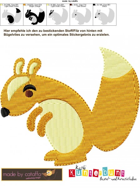 Forest Picnic Stickdatei Motive 13x18 cm