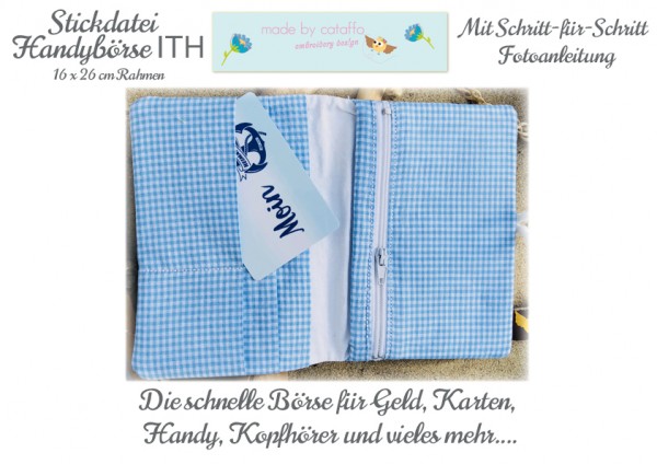 Stickdatei "Handybörse" ITH 16x26 cm