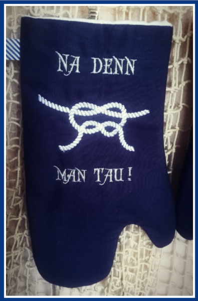 Embroidery design maritime Kitchen gloves ITH for 6.2x10.2" hoops and bigger *Man Tau*