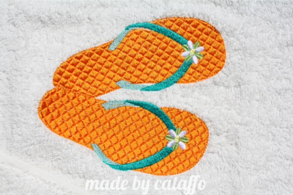 Stickdatei It´s Flip Flop Time für 13x18cm