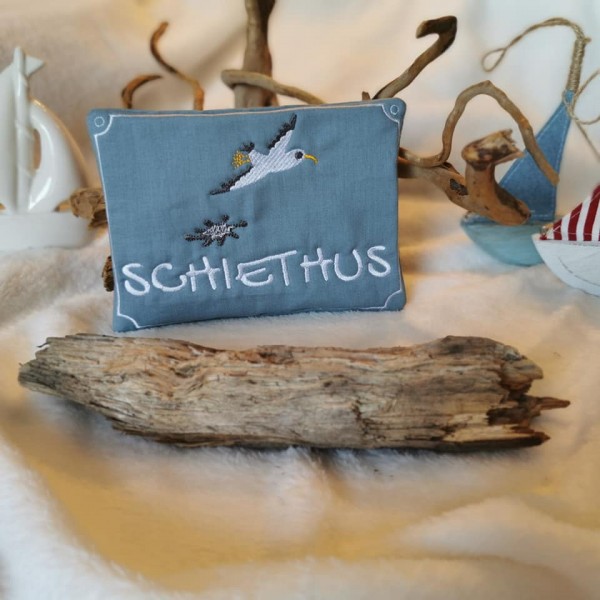 "Maritime Türschilder" ITH Stickdatei 13x18 cm