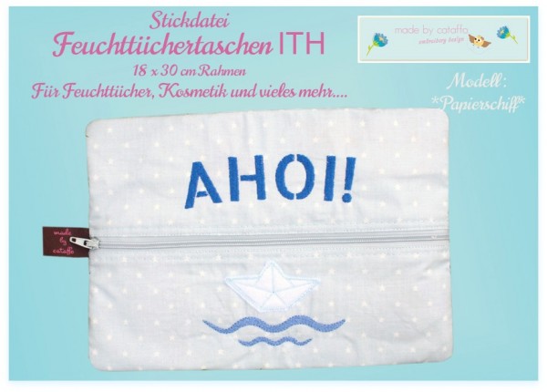 Stickdatei Feuchttücher *Komplett - 10 Versionen* - 18x30 cm