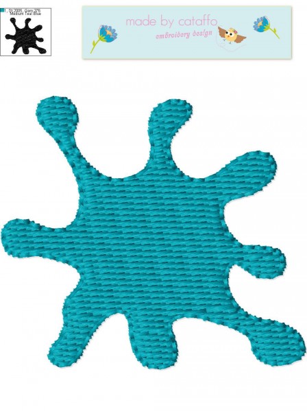 Embroidery design "brush and ink blot" 4x4"