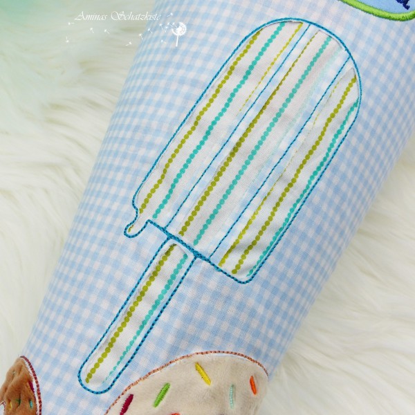 Embroidery design negative application "Popslice" for 4 x 4 " hoop