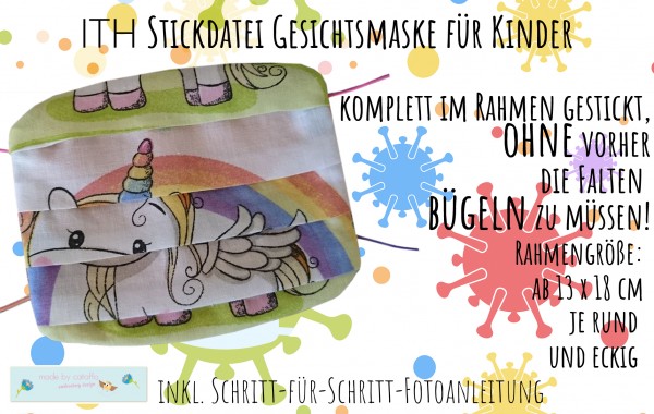 Freebie Stickdatei "Kinder-Gesichtsmaske" ITH